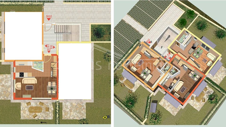 AKCIJA! Dvoetažni stan s vrtom i 2 parking mjesta: Kaštel Lukšić