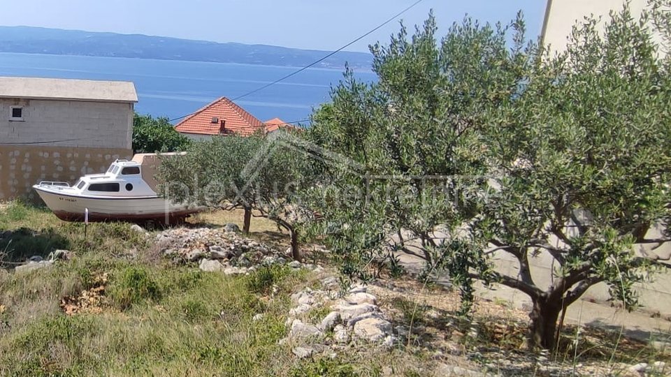 Građevinsko zemljište s pogledom na more: Omiš - okolica, Jesenice, 512 m2