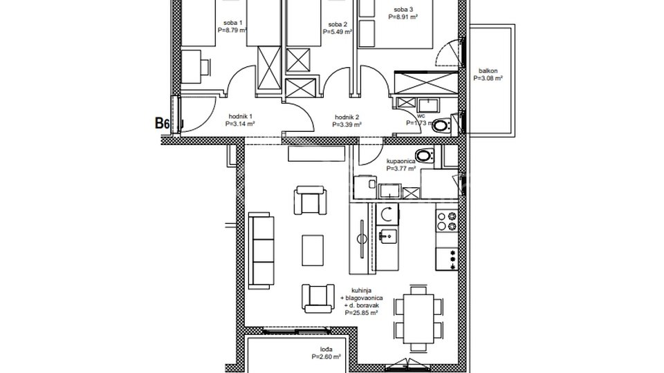 Appartamento, 66 m2, Vendita, Split - Dragovode