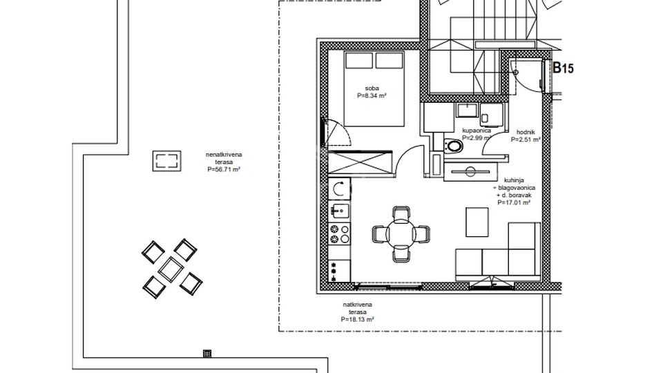 Wohnung, 54 m2, Verkauf, Split - Dragovode