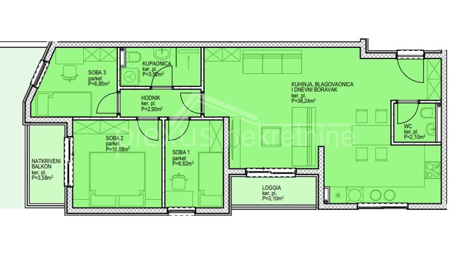 Apartment, 88 m2, For Sale, Split - Sirobuja