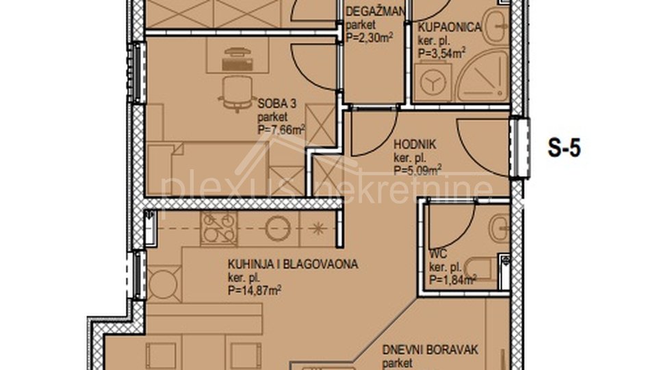 Apartment, 81 m2, For Sale, Split - Sirobuja