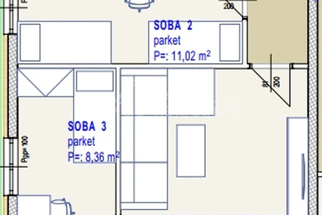 Stanovanje, 95 m2, Prodaja, Seget Donji