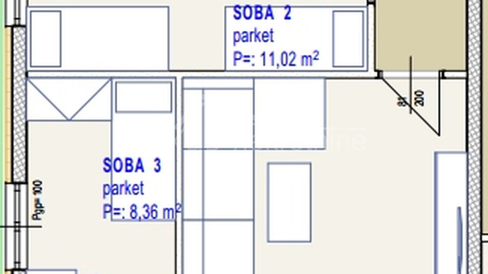 Wohnung, 95 m2, Verkauf, Seget Donji