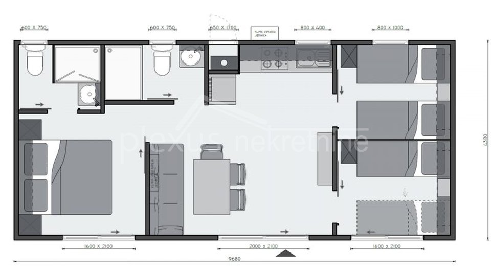 House, 64 m2, For Sale, Biograd na Moru