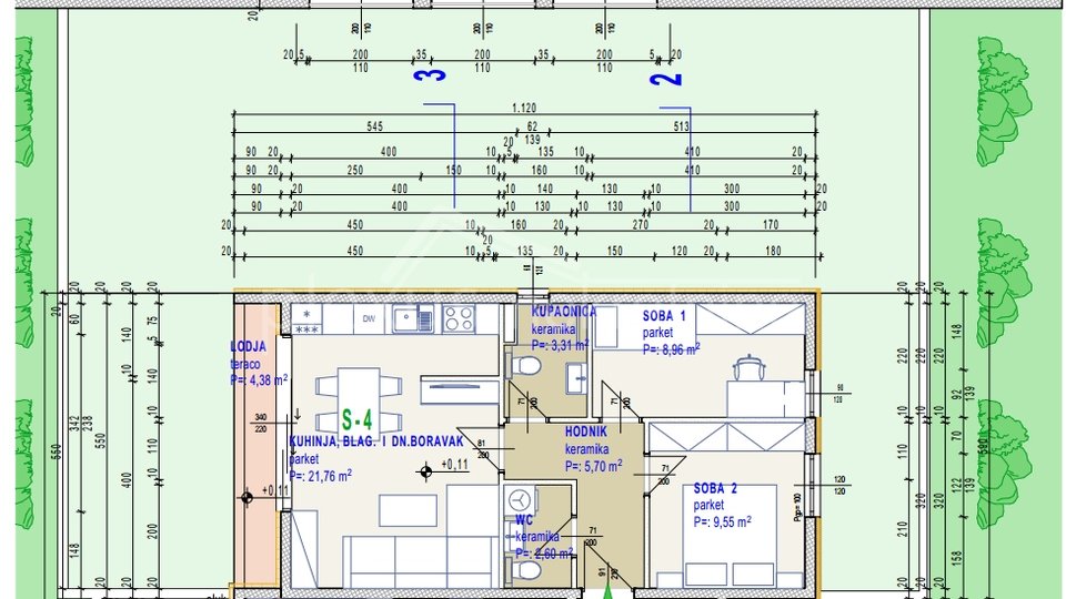 Appartamento, 58 m2, Vendita, Seget Donji