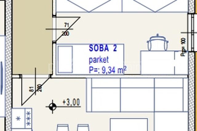 Dvosoban stan - apartman: Seget Donji, 71 m2