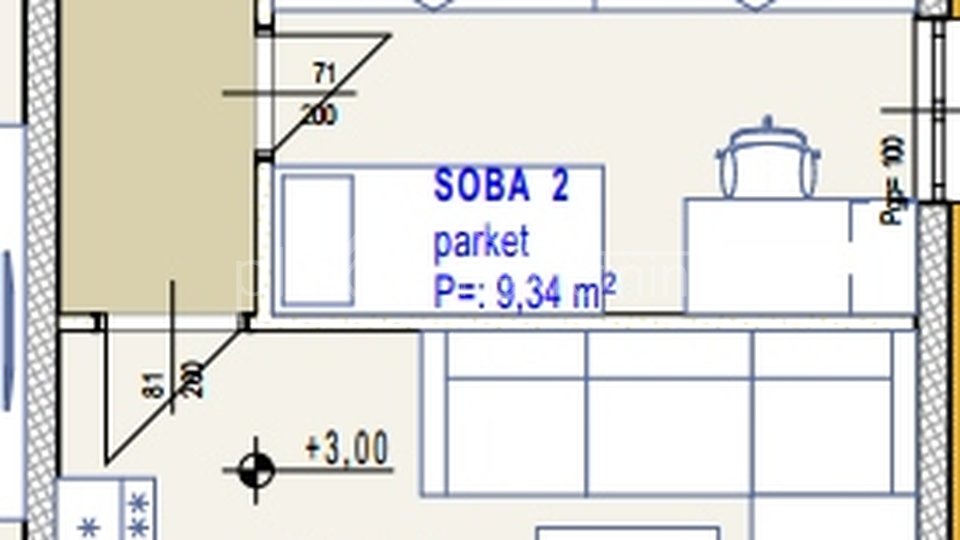 Wohnung, 71 m2, Verkauf, Seget Donji