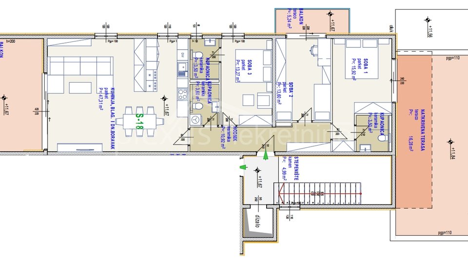 Apartment, 193 m2, For Sale, Seget Donji