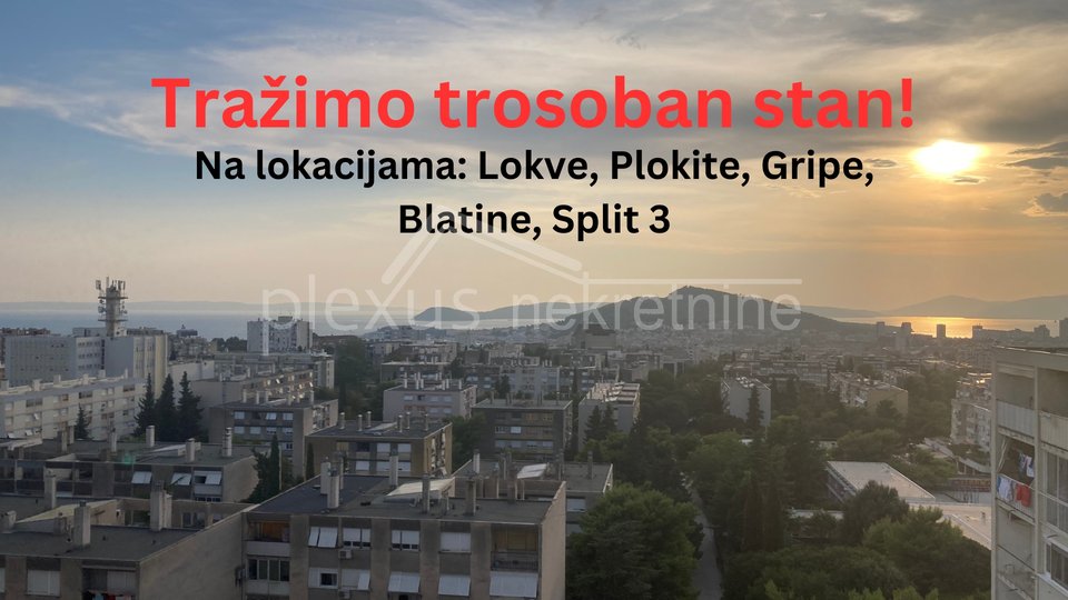 ZAMJENA: Dvosoban komforan stan: Split, Plokite