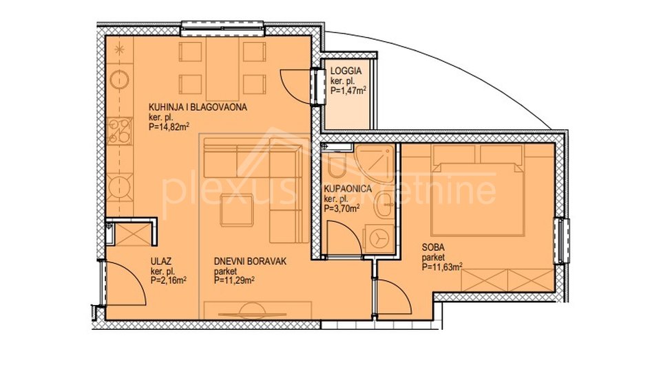 Apartment, 52 m2, For Sale, Split - Sirobuja