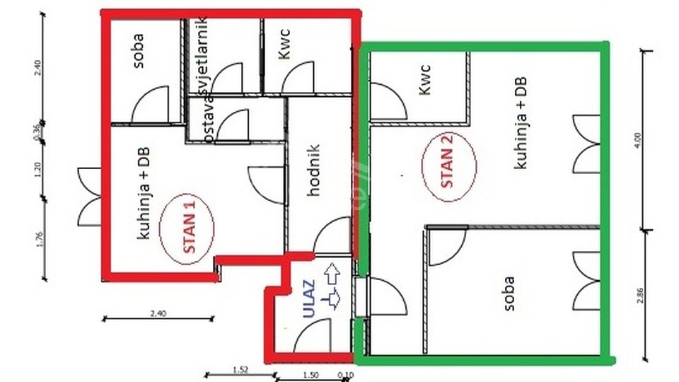 SNIŽENO! Apartman za turizam u centru: Split, 65 m2