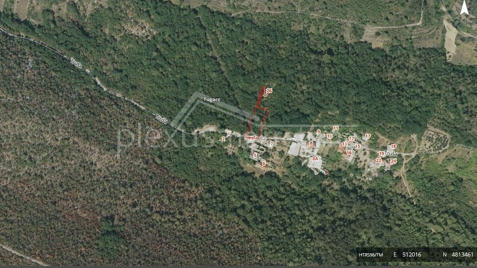 Land, 1192 m2, For Sale, Omiš - Tugare