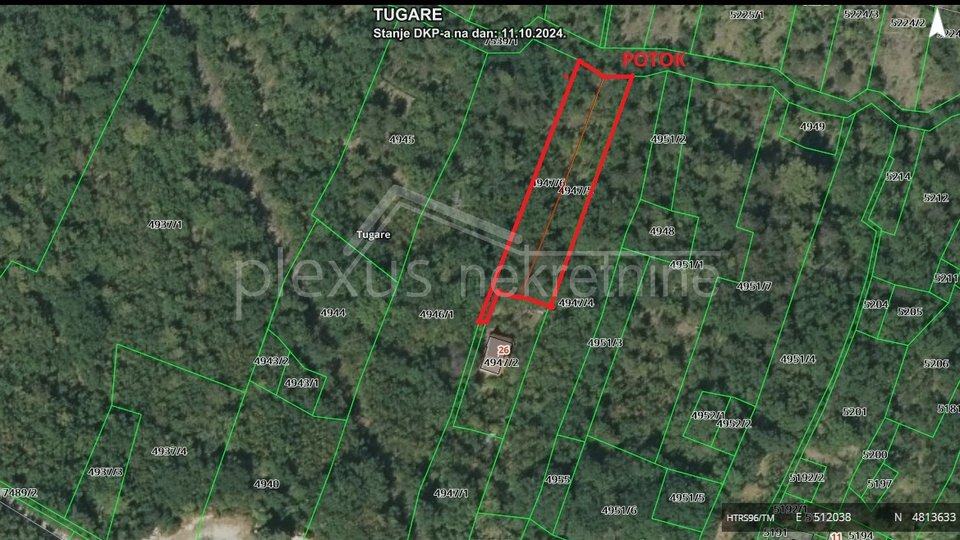 Land, 1580 m2, For Sale, Omiš - Tugare